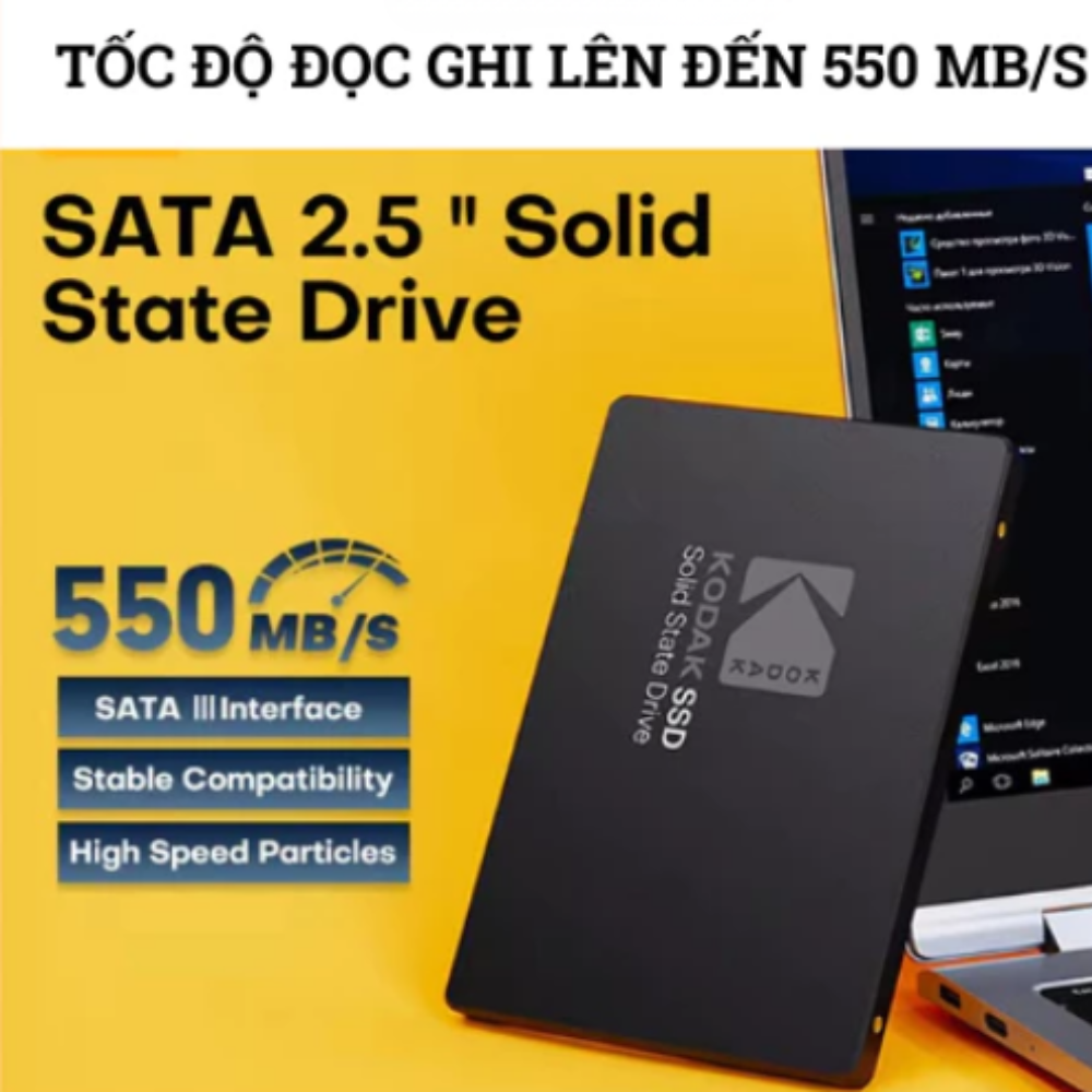 Ổ cứng SSD KODAK X120 Pro 2.5" Sata III - 256GB BẢO HÀNH 1 NĂM