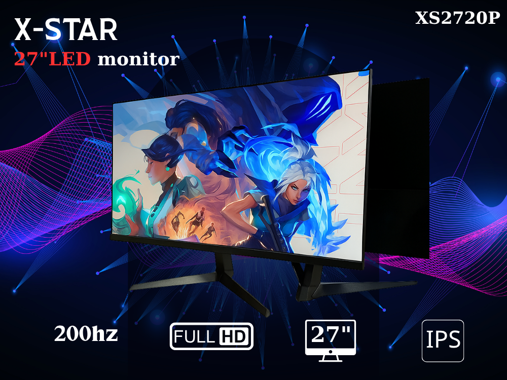 Màn Hình hãng XSTAR 27 inch 200HZ - Mới 100% FULL BOX - Hàng hãng bảo hành 2 năm