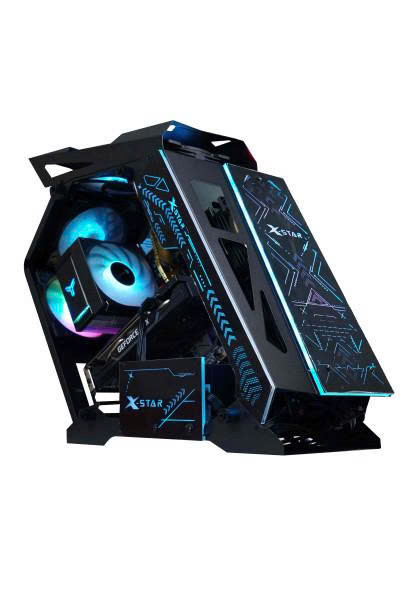Vỏ Case Máy Tính Robot Xstar Sẵn 3F Led RGB Đen