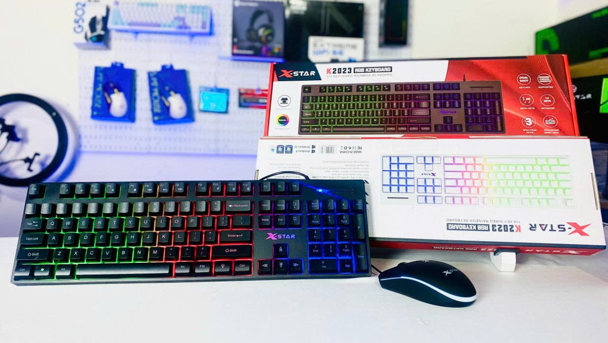 Bộ Bàn Phím Xstar K2023 Đen